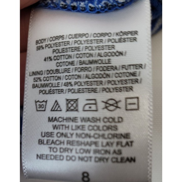 Anthropologie MAEVE Sleeveless Knit Dress Lazuli Tribal Print V-Neck Pockets 8 - Picture 4 of 6